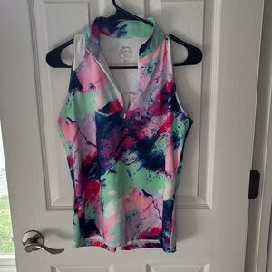 Colorful golf Sleeveless Women's Top